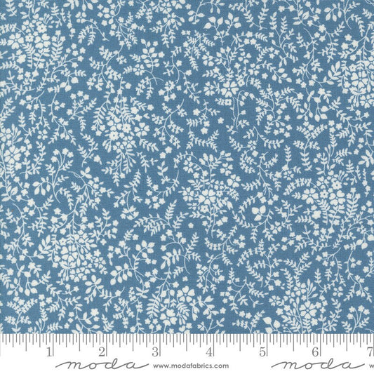 Shoreline Breeze Small Floral Medium Blue by Camille Roskelley for Moda Fabrics - 55304 23