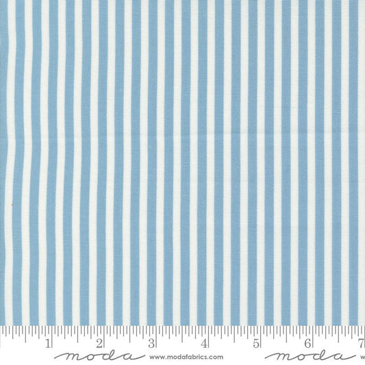 Shoreline Simple Stripe Light Blue by Camille Roskelley for Moda Fabrics - 55305 12