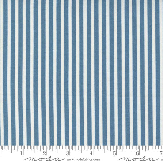 Shoreline Simple Stripe Medium Blue by Camille Roskelley for Moda Fabrics - 55305 13