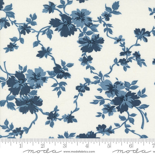 Shoreline Getaway Florals Navy by Camille Roskelley for Moda Fabrics - 55306 24