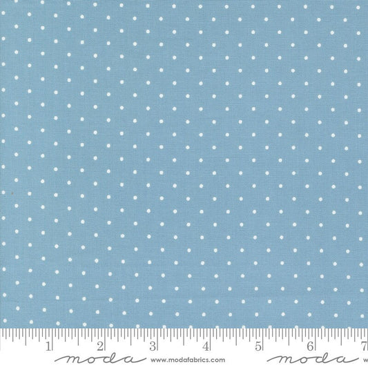 Shoreline Dot Dots Cream Light Blue by Camille Roskelley for Moda Fabrics - 55307 12