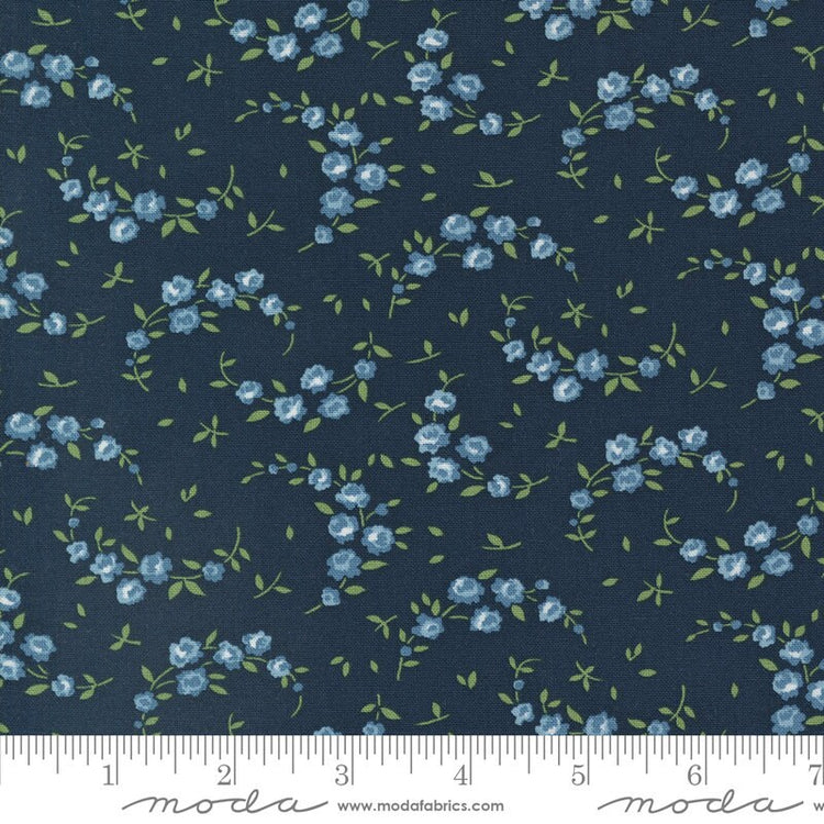 Shoreline Summer Small Floral Navy by Camille Roskelley for Moda Fabrics - 55308 14